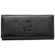 左馬牛革長財布