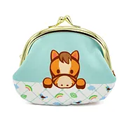 サニーラテ競走馬柄 がま口