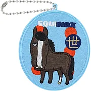 おがわじゅり馬名刺繍バッジ【イクイノックス】