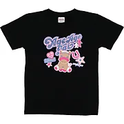アゲアゲギャル ラメラメプリントTシャツ キッズサイズ【ブラック】